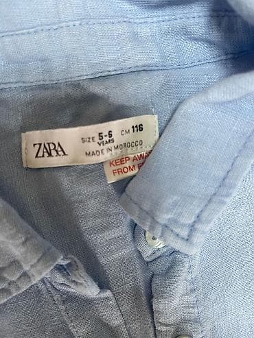 yay kolyaskası: ZARA uşaq dəsti – köynək və şalvar - Ölçü: 5–6 yaş (116 sm) - Mənşə — 1