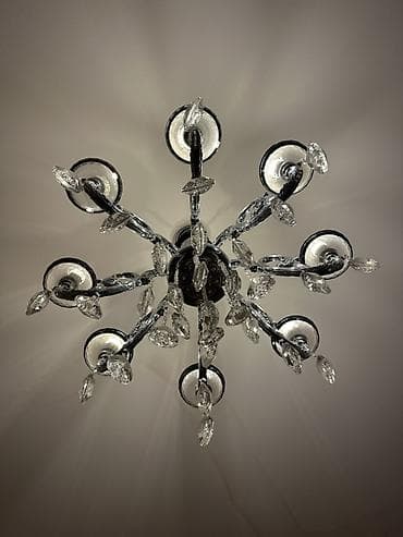 Çılçıraq, 8 lampa, Xrustal — 3