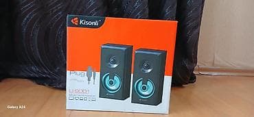 2.5mm kabel: Kisonli U-9001 Multimedia Speaker - 2 ədəd kompakt masaüstü akustik — 1