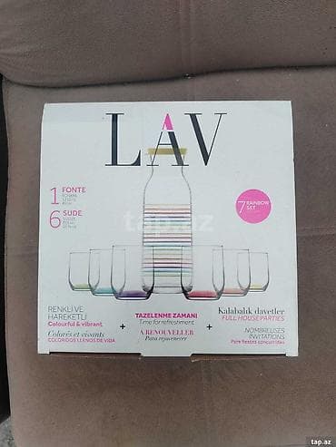 LAV “Rainbow Set” 7 parça şirə-servis dəsti Məzmun: - 1 ədəd şüşə — 1