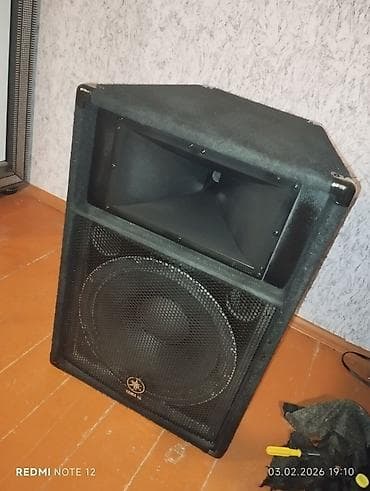 divarda televizor dizayni: Yamaha Kolonka, Növ - Akustik, rəng - Qara — 2