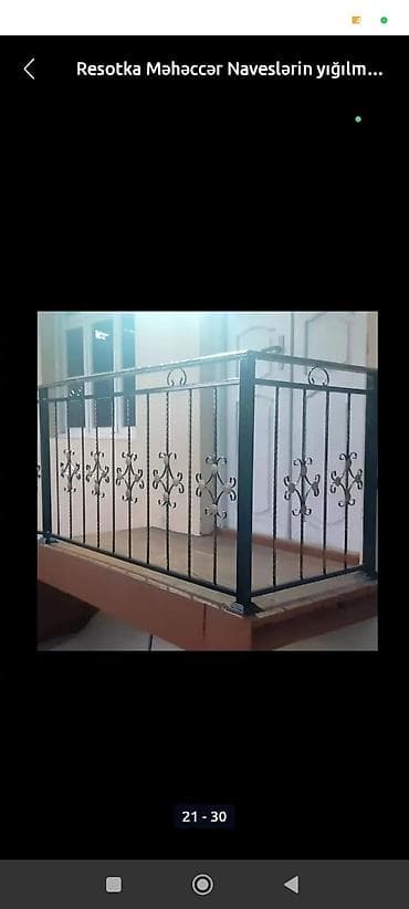 Təmir və tikinti: Dekorativ dəmir məhəccər və resotka işləri – layihələndirmə və yığılma — 3