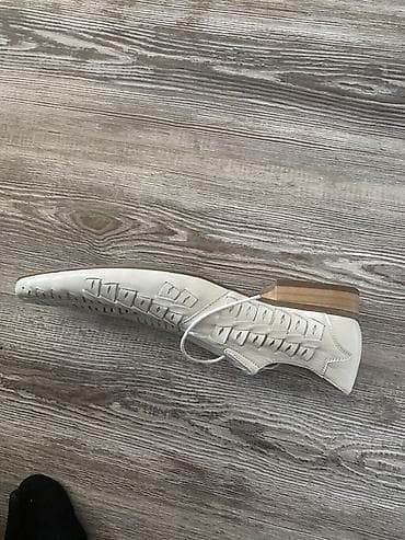 kis: Məhsul: Ağ rəngli kişi ayaqqabısı - Material: Təbii dərini xatırladan — 2