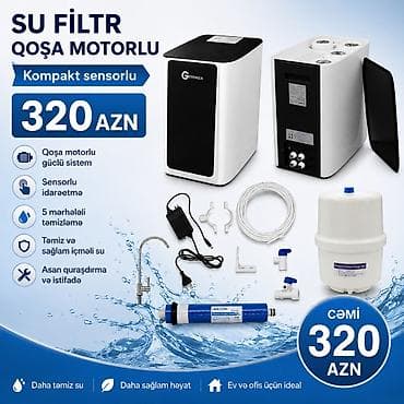 ucuz modemler: ✅Qosha Matorlu və Pompalı 💧 Güvenlux A-Class 6 Mərhələli Su Filtri — 4