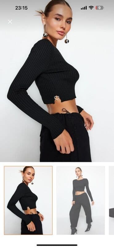 женские футболки и майки в полоску: Pudra-çəhrayı rəngdə qolsuz qadın topu (korset tipli). - Ön hissədə — 15