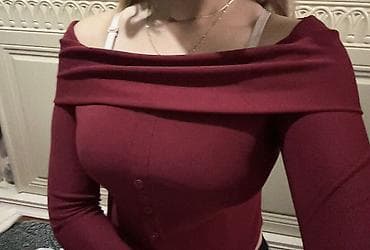 mayka modelleri: Bordo rəngli qadın bluzası yenidir 2 defe geyinilib M razmer - Model — 1