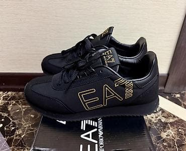 emperio armani: Emporio Armani EA7 kişilər üçün idman krossovkaları - Rəng: tam qara — 2