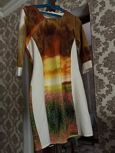 Qadın donu – landşaft printli - Model: Dizə qədər uzunluqda, bədənə — 2