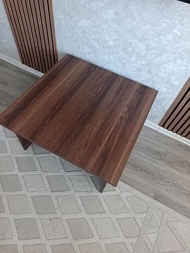 Журнальный стол, Б/у, Нераскладной, MDF, Квадратный стол — 2