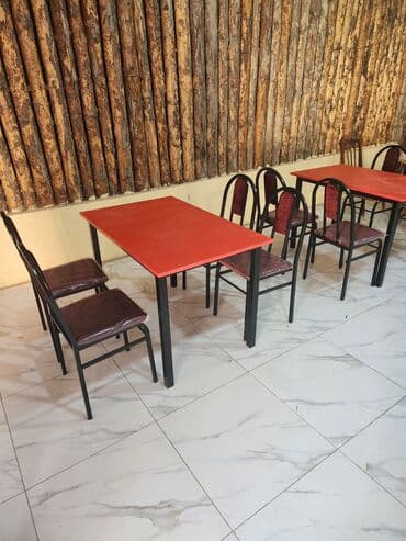 mətbəx stol: Mətbəx üçün, Yeni, Açılmayan, Kvadrat masa, 4 stul — 1