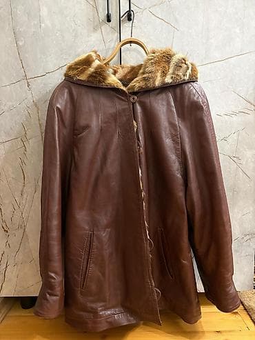 tebii daş: Palto, XL, rəng - Qəhvəyi — 2