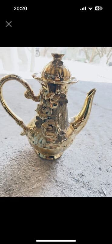 caynik satışı: Rəng - Qızılı, Dəm caydanı — 1