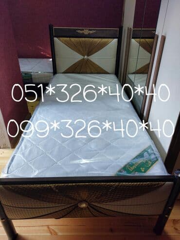 Çarpayılar: Yeni, İkinəfərlik çarpayı, Bazasız, Matras ilə, Siyirməsiz, Azərbaycan — 6