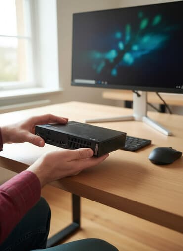 komputer ehtiyat hisseleri: Lenovo ThinkCentre M72e Tiny masaüstü kompüter Xüsusiyyətlər və — 1