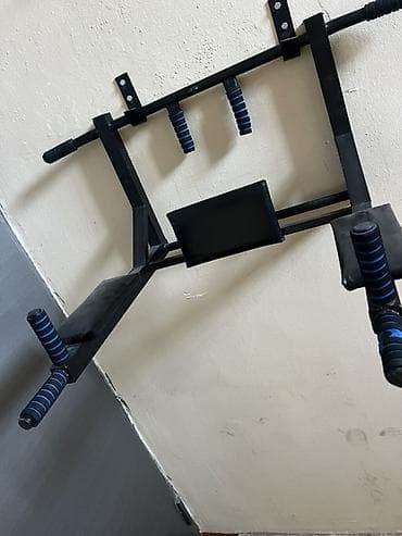 taxta brus: Divara quraşdırılan çoxfunksiyalı turnik–press trenajoru - 2-si — 4