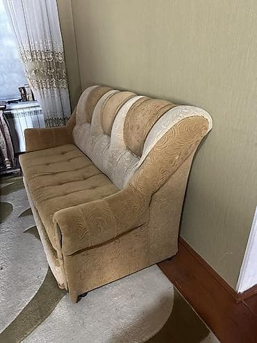 Divanlar: Divan, İşlənmiş, Açılan, Bazasız, Vеlur parça, Çatdırılma yoxdur — 3