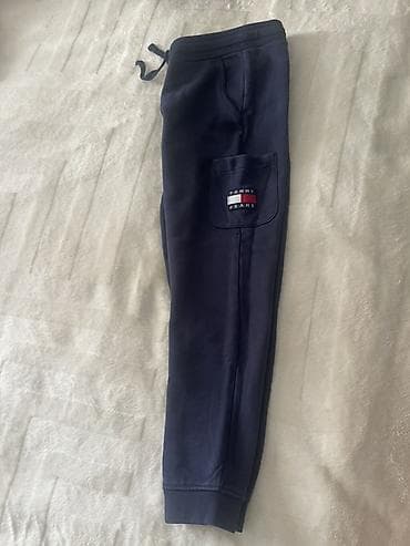 ketan şalvar: Tommy Jeans kişi idman şalvarı - Rəng: tünd göy/navy - Model: jogger — 2