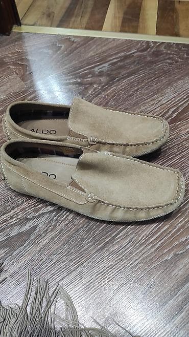 Aldo kişi mokasinləri - Model: slip-on mokasin - Rəng: açıq bej (qum