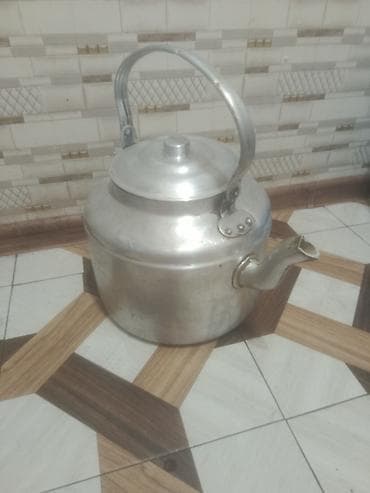 Çay dəsti, rəng - Gümüşü, Metal, 35 nəfərlik