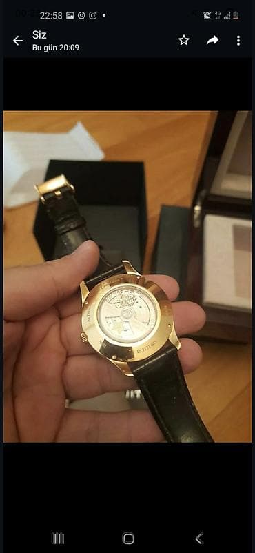 saat kamera: Qol saatı, rəng - Qızılı — 2