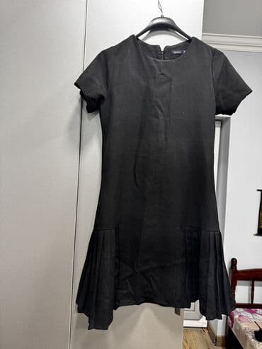 Пиджаки: Qara mini don - Rəng: qara - Dizayn: qısaqol, dairəvi yaxa, arxadan — 2