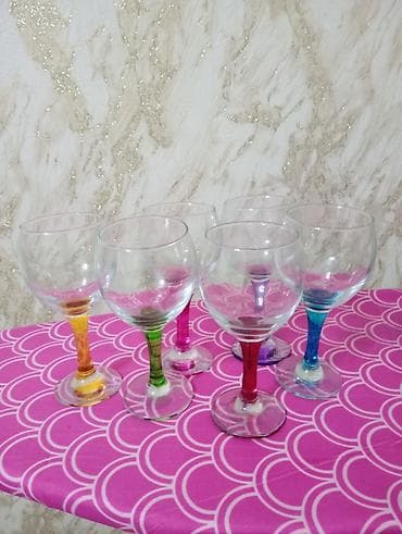 Qədəhlər, Şüşə, 6 ədədli dəst, 250 ml