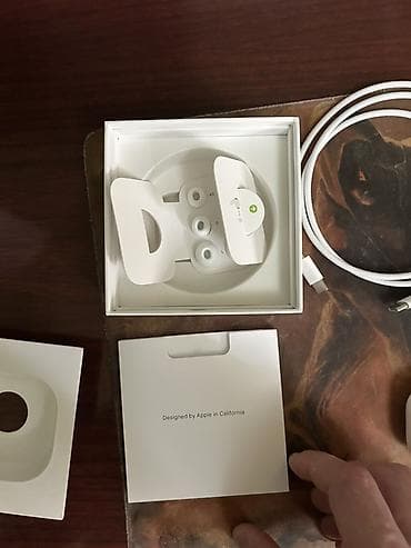 air pod: Simsiz (Bluetooth) Qulaqcıqlar, Apple, rəng - Ağ — 5