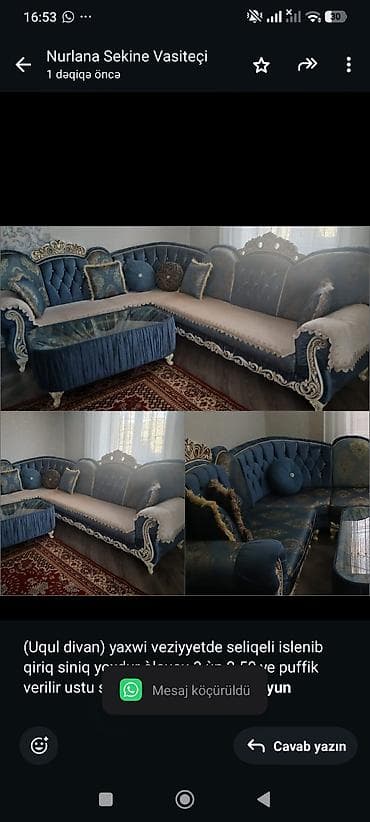 uqul divan: (Uqul divan) yaxwi veziyyetde seliqeli islenib qiriq siniq yoxdur — 1
