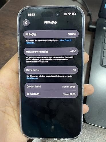 planşet iphone: IPhone 17 Pro, 256 GB, Blue Titanium, Zəmanət, Simsiz şarj, Face ID — 7