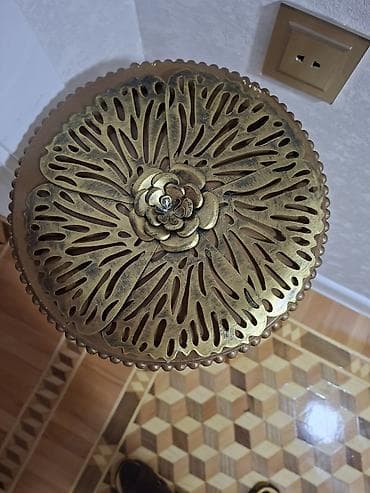 7 gozel gulu: Metal divar dekoru – 3 ədədlik dəst - Material: tökmə metal (antique — 3