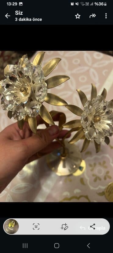 qizil gül: 2 ededi 50 AZN. 24K qızıl örtüklü "Crystal Temptations" Spectra — 2