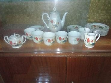 qedimi padnos: Çay dəsti, rəng - Ağ — 2