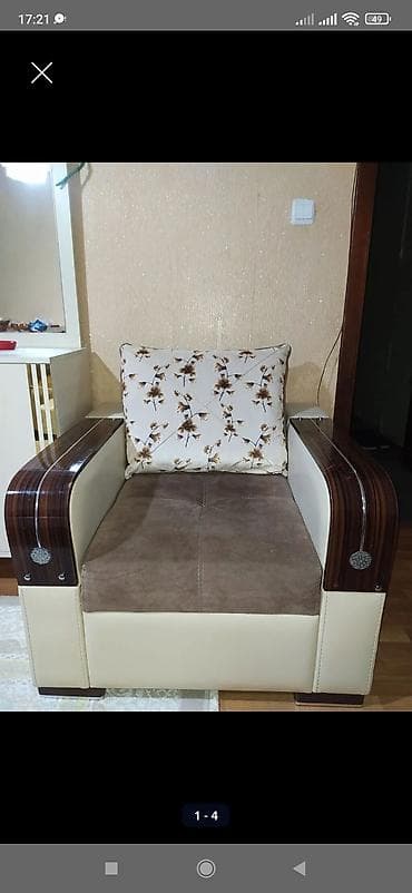 İşlənmiş, Kreslo, Parça, Kredit yoxdur, Çatdırılma yoxdur