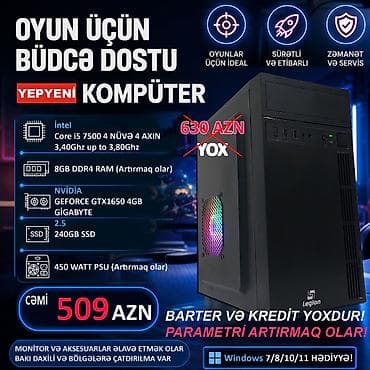 FÜRSƏTDƏN YARARLANIN!!! BÜTÜN KOMPÜTERLƏR MAYA DƏYƏRİNDƏN AŞAĞI!! ⭐Tək