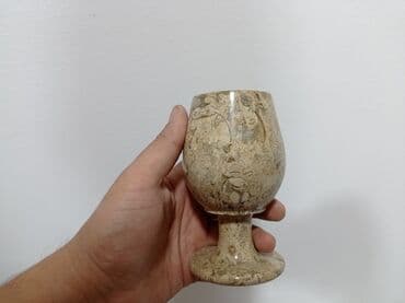 dekorativ das: Qədəhlər, rəng - Bej, 1 əd — 1