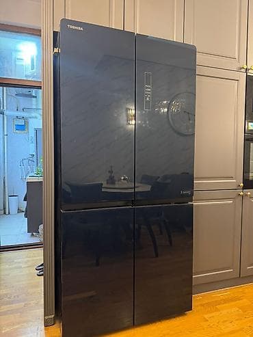 xaladenik: Б/у 4 двери Toshiba Холодильник Продажа, цвет - Черный — 1
