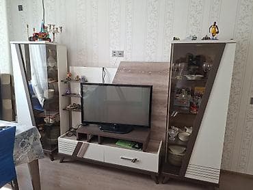 metbex dolab: Qonaq otağı üçün dəst mebel Tərkibi: - TV stendi: mərkəzdə açıq rəfli — 1