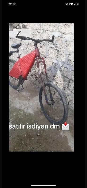 Velosiped – modifikasiya olunmuş şəhər/kruizer tipli - Rəng: qırmızı