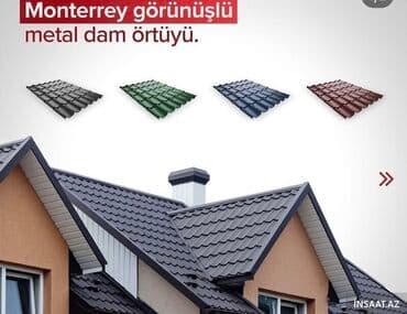 dam ortukleri renkleri: Metal dam örtükləri — 4