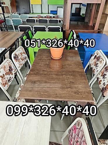 стол переговоров: Для кухни, Новый, Нераскладной, Прямоугольный стол, 4 стула — 10