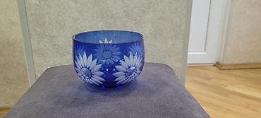 aksesuar qabi: Məhsul: Kobalt-mavi şüşə qab Təsvir: - Zəngin kobalt-mavi rəngli — 6