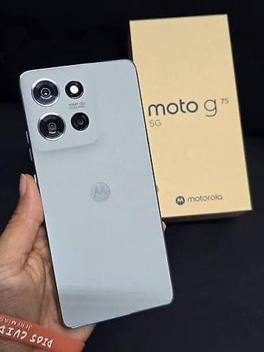 lotus qaz peci: Motorola Moto G75, 256 GB, rəng - Boz, İki sim kartlı, Face ID, Barmaq izi — 1