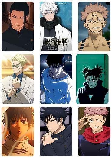 3 qız sekilleri profil üçün: Jujutsu Kaisen anime temalı poster seti - Dizayn: Seriyadan məşhur — 1