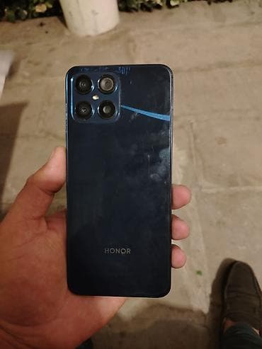 honor telfon: Honor X8, 128 GB, rəng - Göy, Barmaq izi — 2