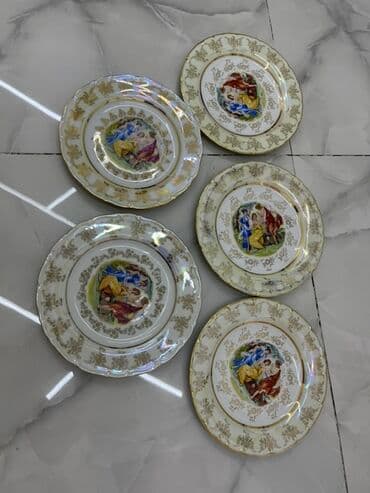 кастрюли из гранита: Тарелки, цвет - Белый, Фарфор, Россия — 1