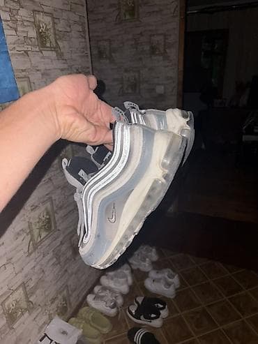 krosofka: Nike Air Max 97 idman ayaqqabısı – boz/gümüşü tonlarda. - Model: Air — 3