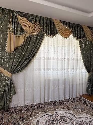 rcd perdeler: Klassik üslubda pərdə dəsti Sadece dokoru satılır - Üst qat — 2