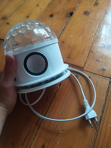 Disko işıq projektoru və mini dinamik - Şəbəkəyə qoşulan (EU fiş) LED — 1
