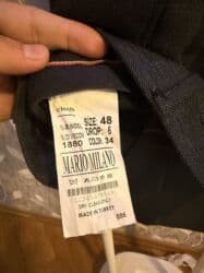 kişi ucun klassik qara kostyum: Ölçüsü - 48/6. Rəng - Boz. Dəst - Pencək, şalvar. Az geyinilmişdir — 4