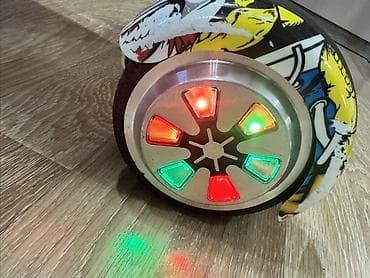 klas 6: Rəngli qrafiti dizaynlı hoverboard (self-balans skuter) - Təkər — 3